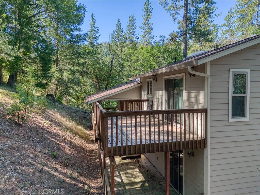 2 back decks on back side of home
