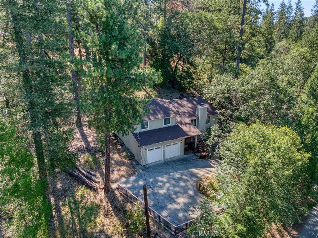 aerial view of home