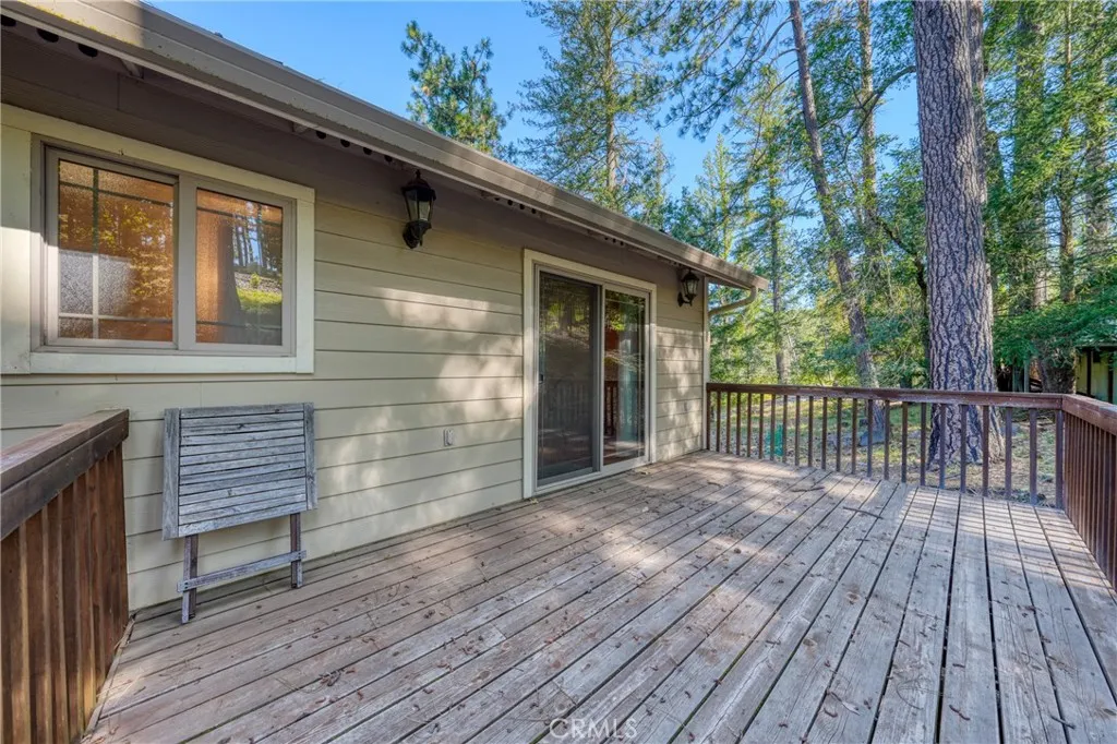 back deck off upstairs primary bedroom