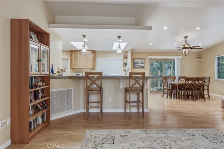 living room to kitchen