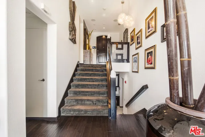 Living room to the front door