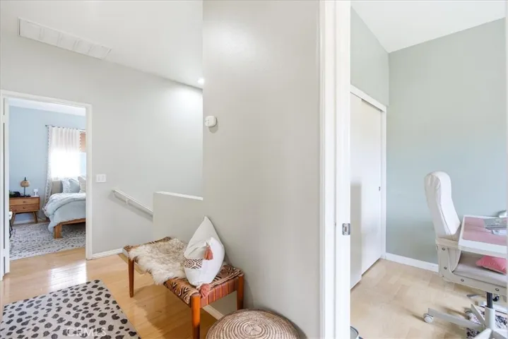 Secondary bathroom with bright finishes and clean modern design