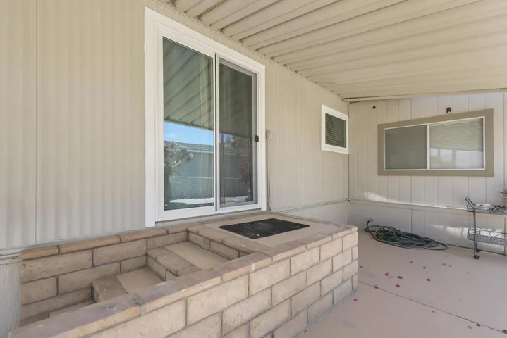 Back patio slider off dining room