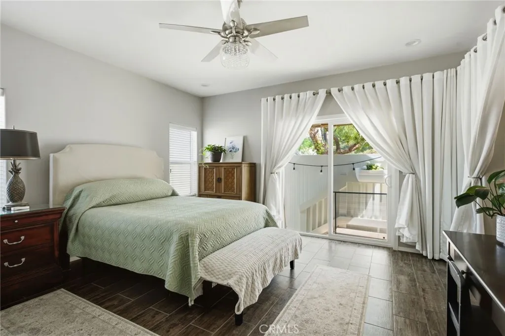 Master Bedroom with Sliding Door to Backyard