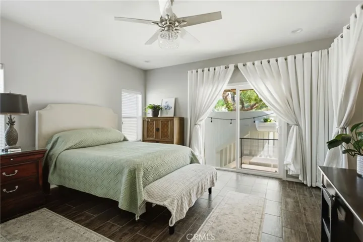Master Bedroom with Sliding Door to Backyard