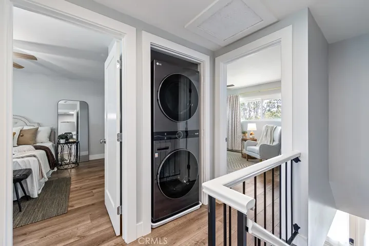 Convenient upstairs laundry area on the landing