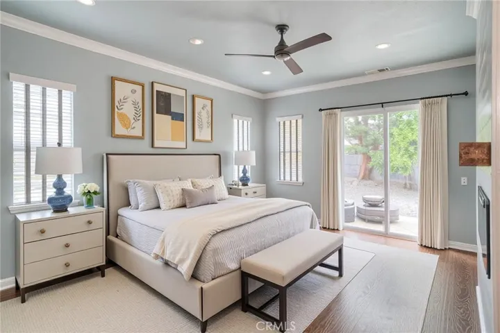 Virtual Staged Primary Bedroom.