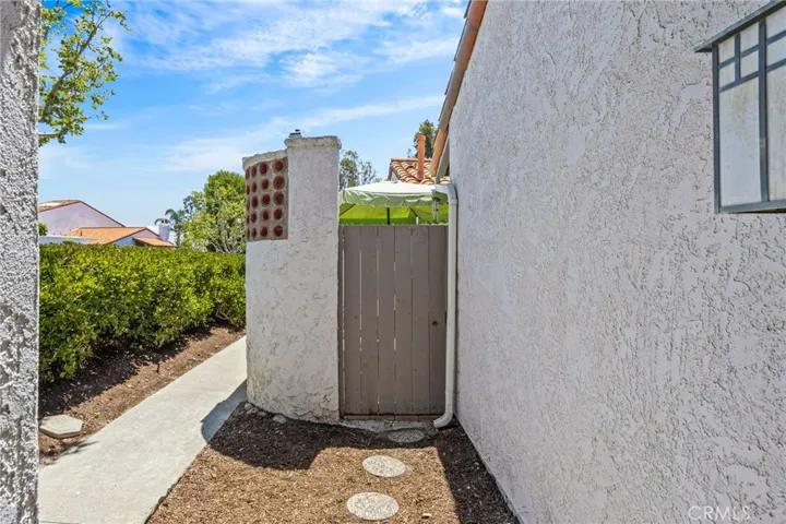 Outside, Enclosed Patio Entrance.
