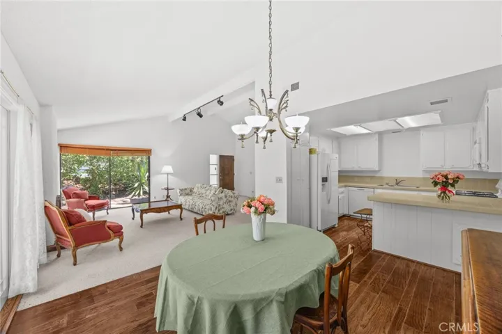 Dining Room, Kitchen, Living Room.