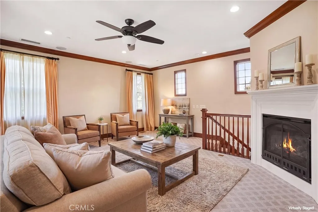 Virtually staged loft.