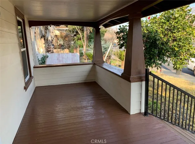 Porch front residence