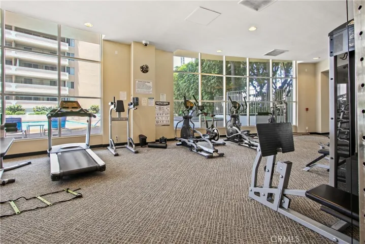Modern fitness center