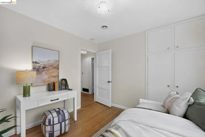 Wood-finish flooring throughout