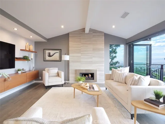 Living Room with Fireplace