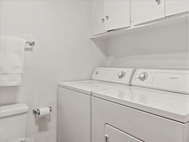 laundry in Hall bath