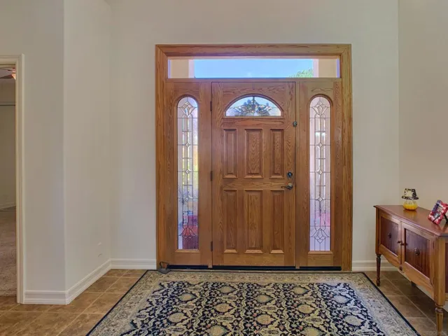 Inside the front door foyer.