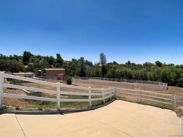 Driveway to the lower lot.