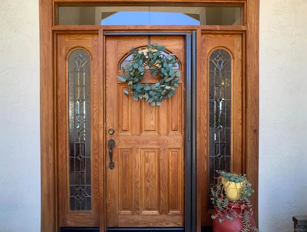 Front door.