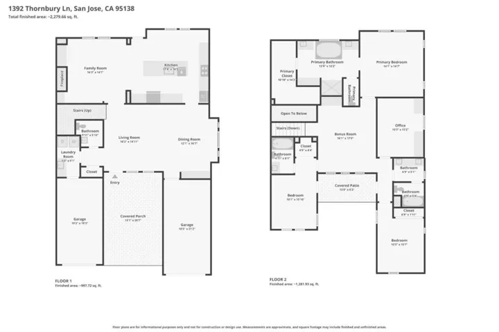1392 Thornbury Lane, San Jose, California 95138