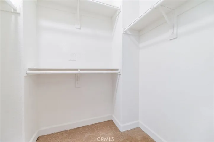 Two generous walk-in closets