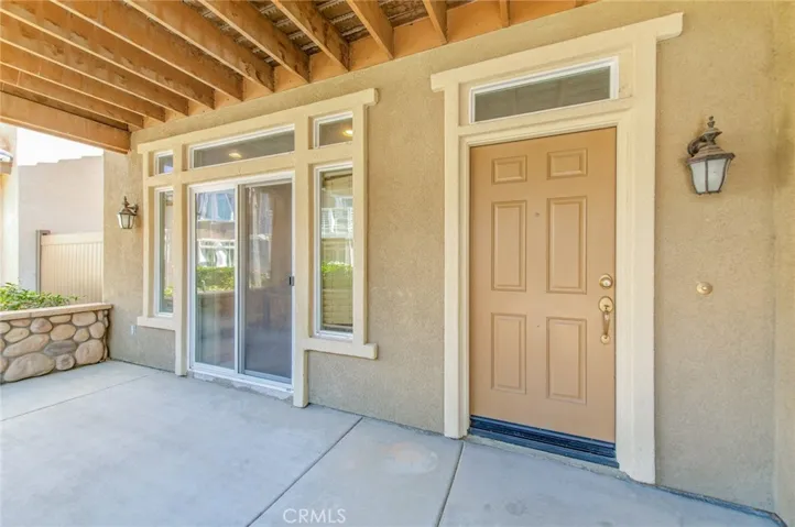 Front porch and front yard