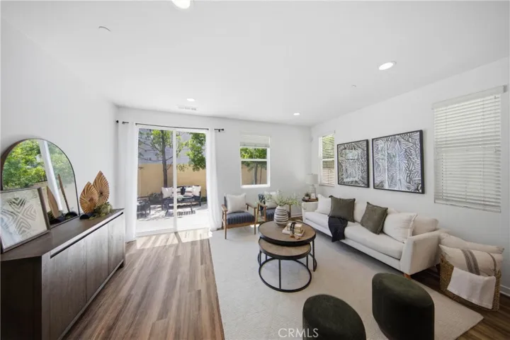 Living area with a great spot for a tv wall