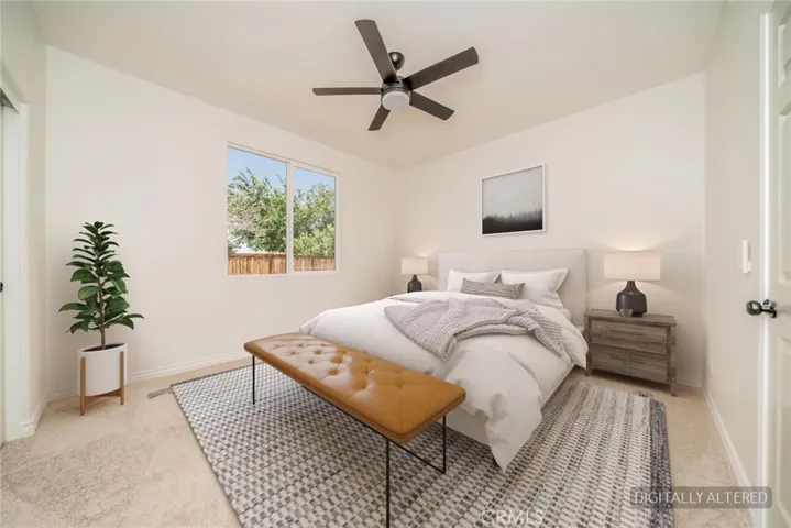 1st floor bedroom - virtually staged