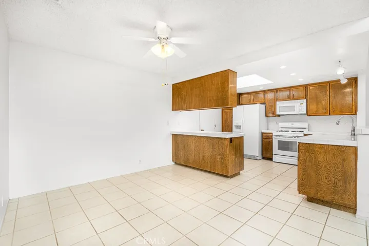 Separate dining area adjacent kitchen area