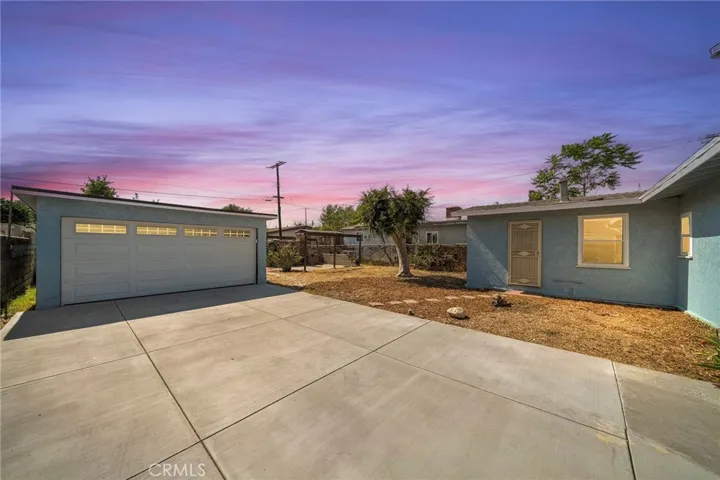 Backyard and Garage