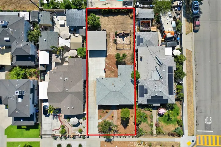 Arial View with Property Marked