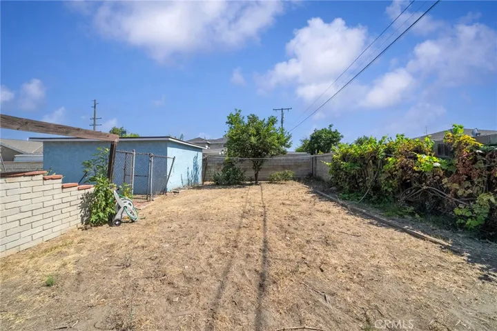 Extra Space and Backyard and Rear of Yard