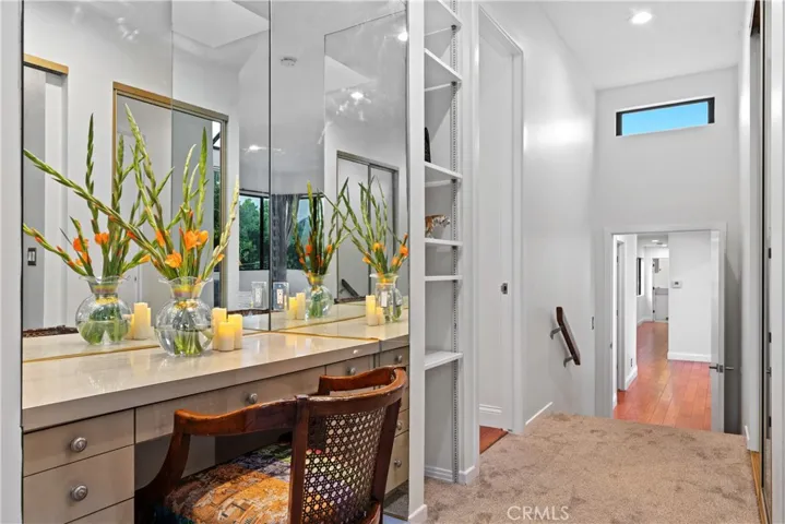 Vanity & 2 huge walk in closets
