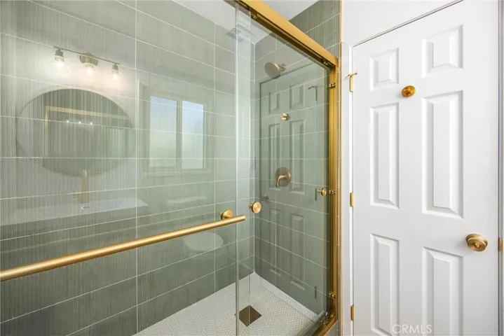 One of two New beautiful tiled showers.