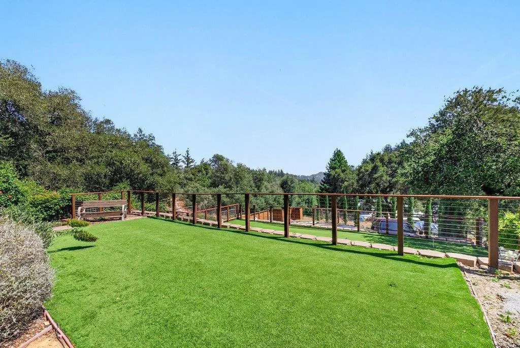 Outdoor turf area for games or play area