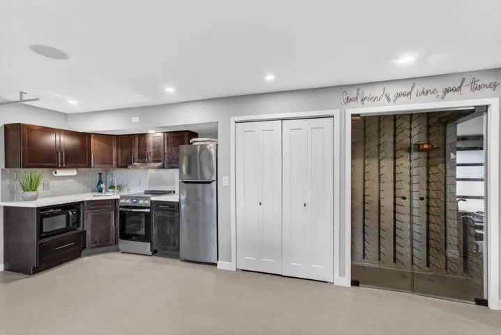 Family room Kitchen and Wine cooler