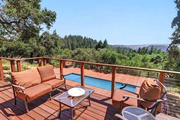 Outdoor relaxation leading from the living room
