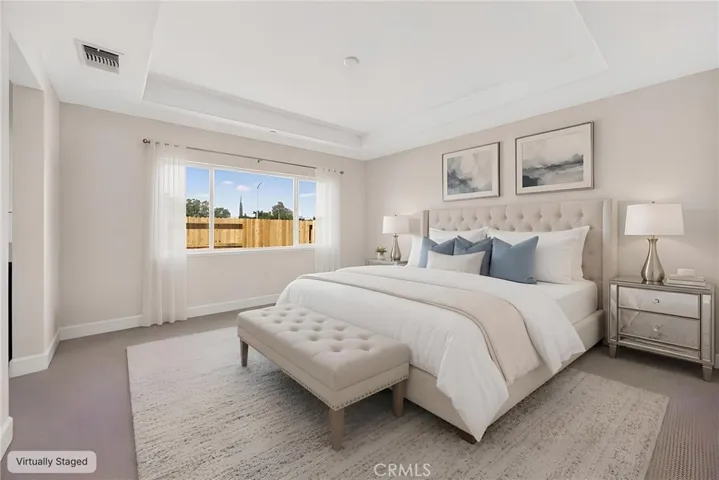Virtually Staged-primary bedroom
