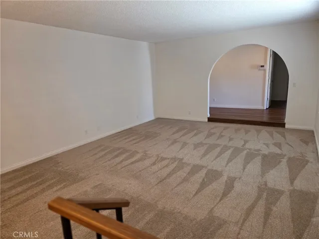 Step down to large living room