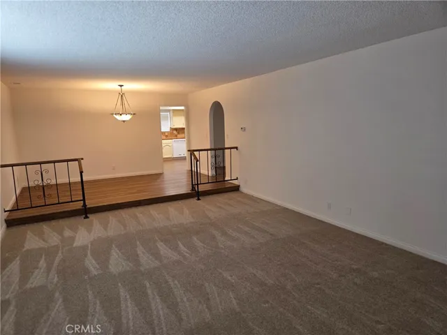 Living room with adjoining formal dining room