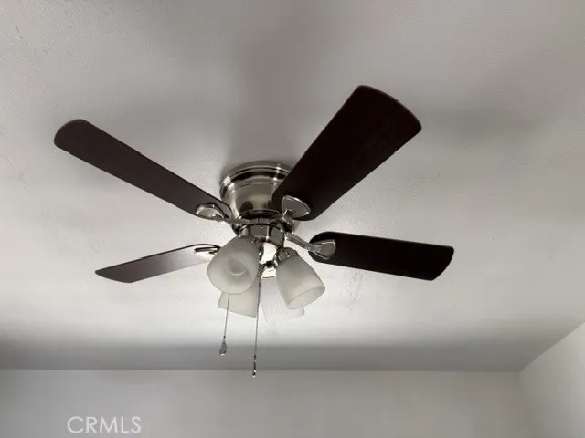 Bedroom ceiling fans & light