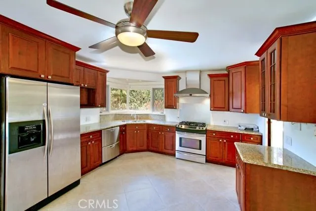 Upgraded appliances include refrigerator, dishwasher, stovetop, and oven.