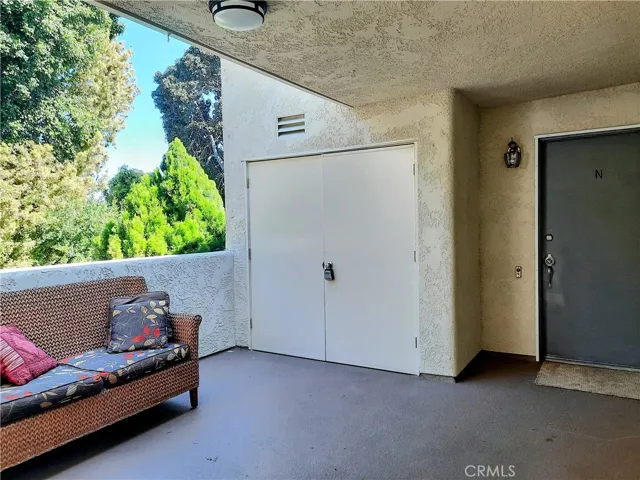 Patio w/ storage closet
