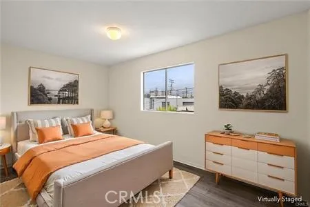 Bedroom - Virtually Staged to show potential furniture layout.