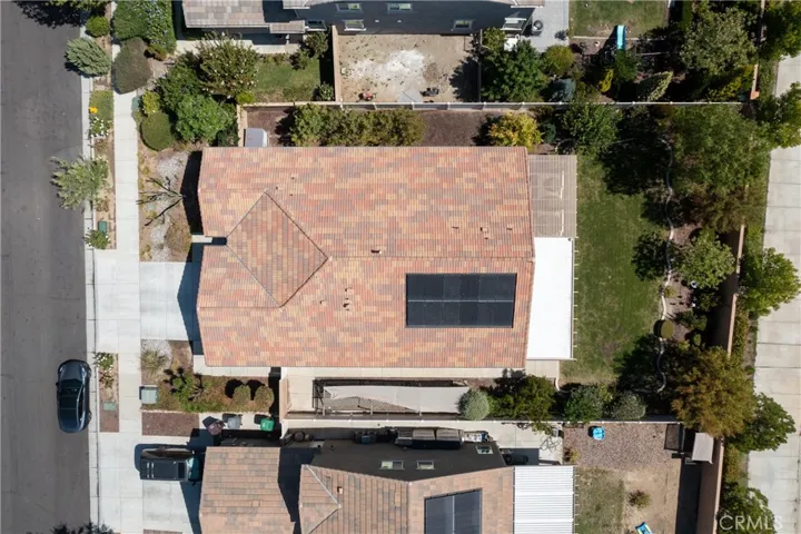 Aerial View Showing Roof Layout