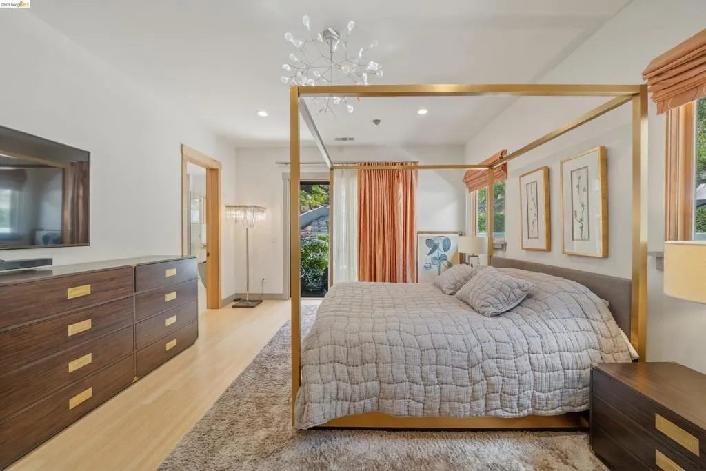 Bright interior space featuring light wood-finish flooring