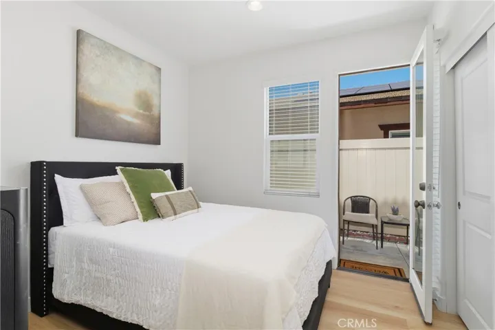 Next-Gen bedroom opens to private outdoor space