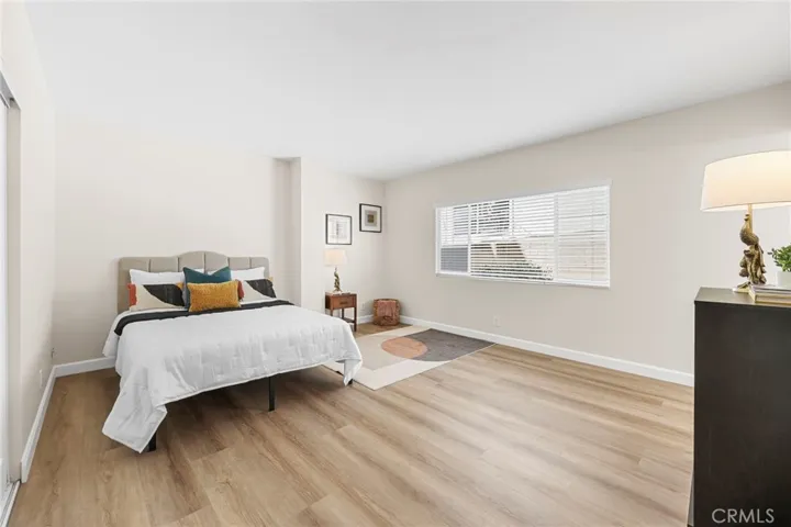 Large master bedroom with 2 closets.
