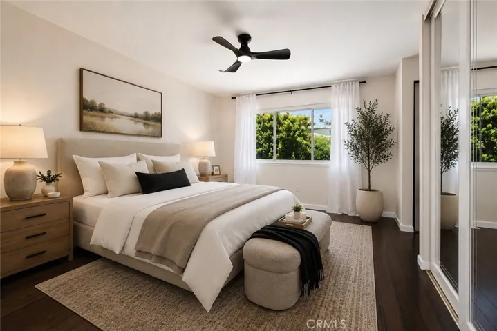 AI generated staging-
Master bedroom