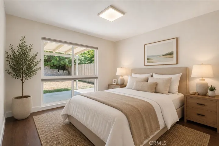AI generated staging- Generational downstairs bedroom area
