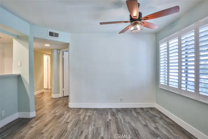 Dining room off of kitchen.